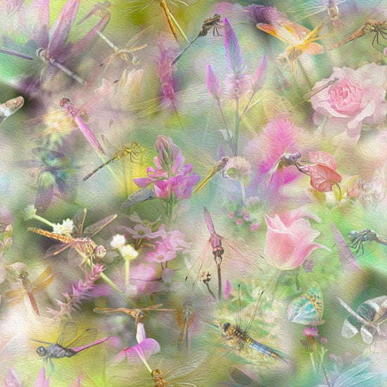Hoffman Fabrics Wildflowers Meadow Digital Print Fabric
