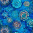 MDG Vintage Medallion Indigo 108" Digital Wide Back Fabric