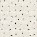 White Owl Dark Academia Spiders Cream Fabric