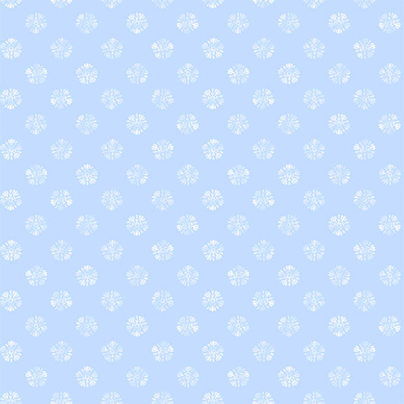 Lumin Fabrics Amalfi Coast Floral Dots Blue Fabric