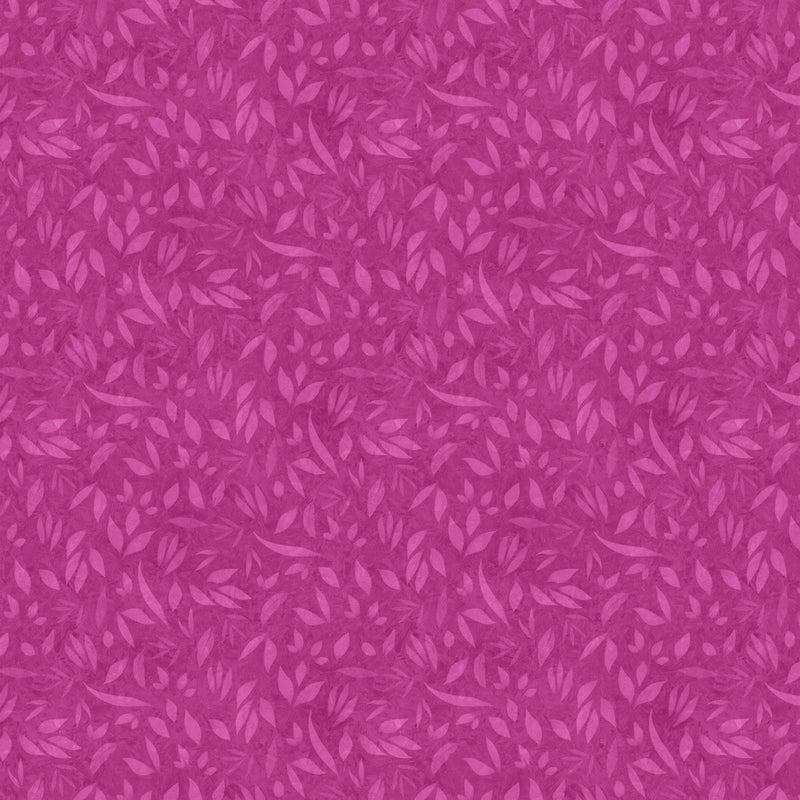 Lumin Fabrics Foliage Magenta Fabric