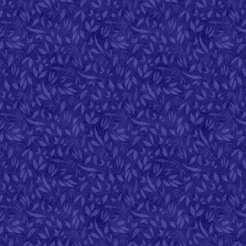 Lumin Fabrics Foliage Blurple Fabric