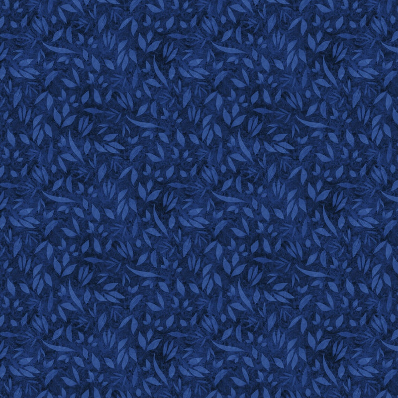 Lumin Fabrics Foliage Dark Royal Fabric