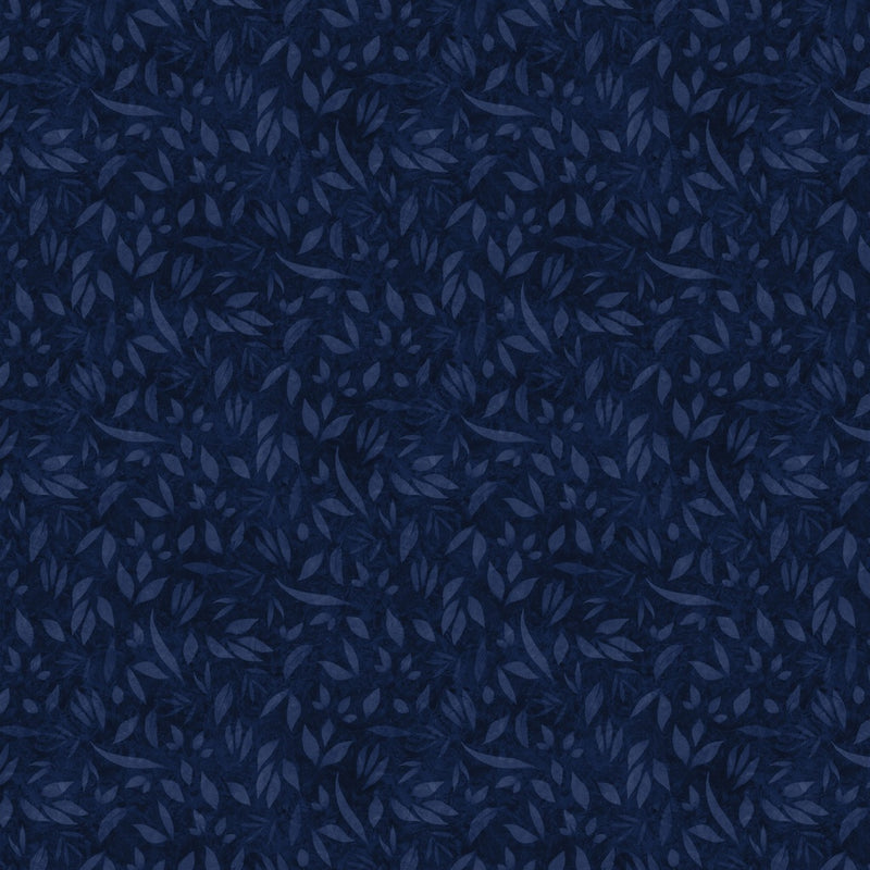 Lumin Fabrics Foliage Navy Fabric