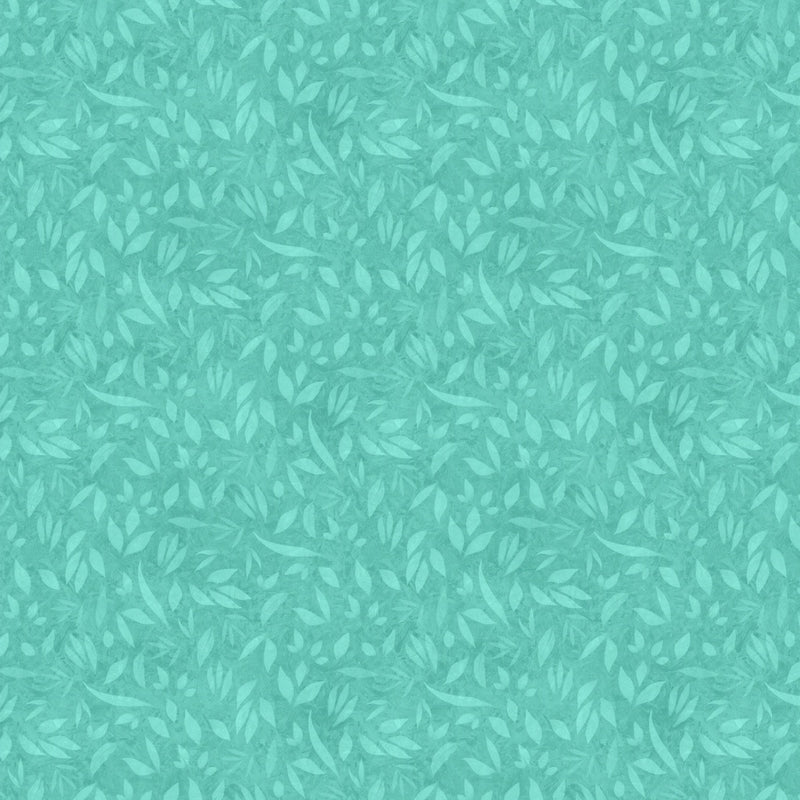 Lumin Fabrics Foliage Teal Fabric