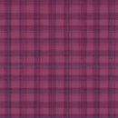White Owl Growing In Color Plaid Plum Fabric