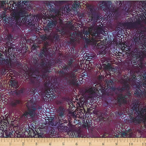 Hoffman Fabrics Bali Batik Pinecones Jelly Fabric