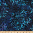 Bali Batik Oceanic Adventure Dahlia Iris Fabric