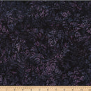 Bali Batik Bubblegum Bliss Mixed Packed Leaves Plum Fabric