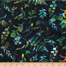 Bali Batik Follow The Rainbow Hummingbird Garden Sapphire Fabric