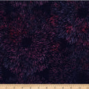 Bali Batik Harvest Glow Burst Eggplant Fabric