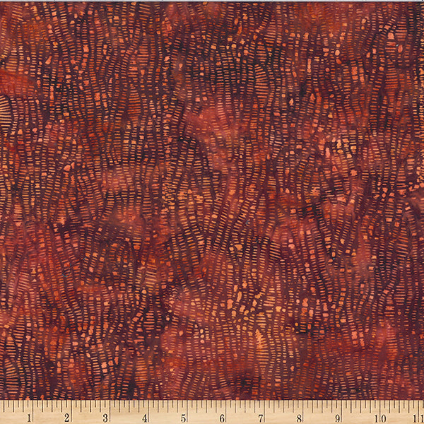 Bali Batik Forest Floor Lined Texture Adobe Fabric