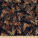 Bali Batik Forest Floor Dotty Leaf Brownie Fabric
