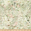 Bali Batik Forest Floor Dragonfly Leaf Fabric