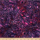 Bali Batik Raspberry Swirl Dragonfly Jelly Fabric