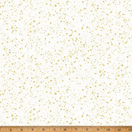 Hoffman Fabrics Winter's Eve Natural Gold Fabric