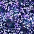 Hoffman Fabrics Jewel Depths Floral Violet Fabric