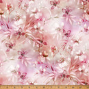 Hoffman Blush Garden Floral Light Camellia Fabric