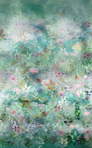 Hoffman Blush Garden Ombre Floral Dusty Blue Fabric
