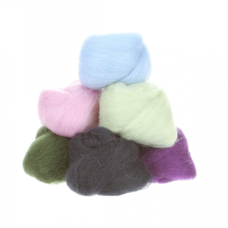 Wool Roving Assortment Hydrangea