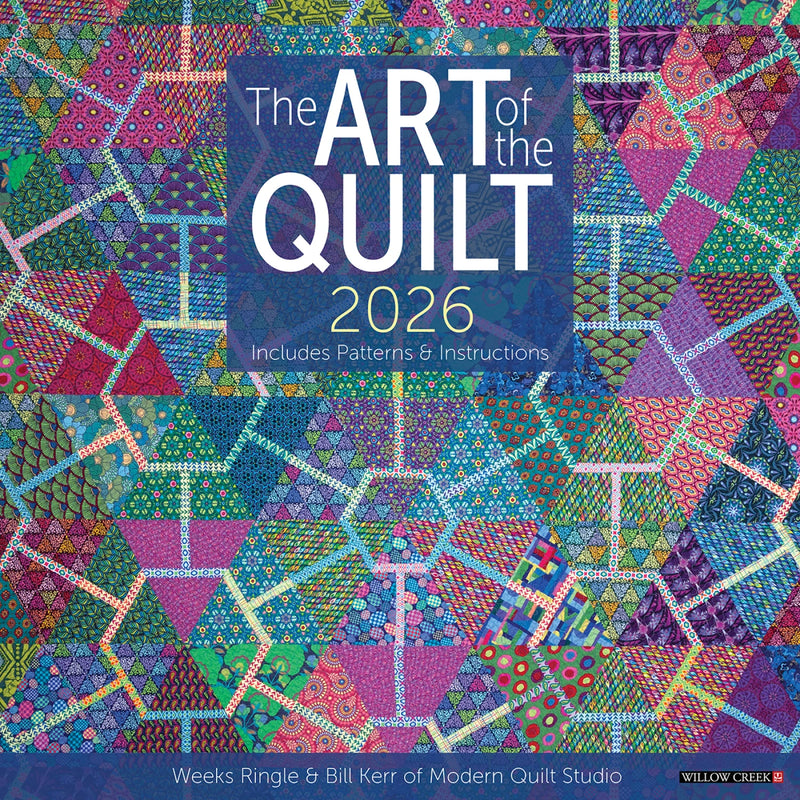 The Art of The Quilt Wall Calendar 2026