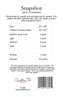 Snapshot Panel Quilt Pattern