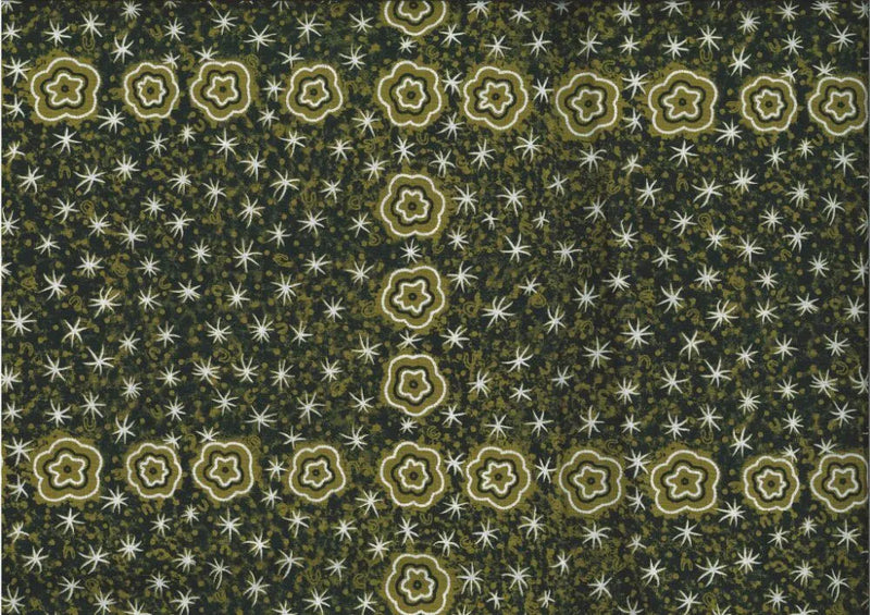 M&S Textiles Women Watching Stars Olive Fabric
