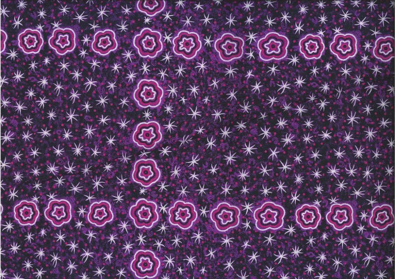 M&S Textiles Women Watching Stars Purple Fabric