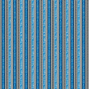 Wilmington Prints Help Is On The Way Stripe Blue Fabric ONLINE PURCHASE ONLY