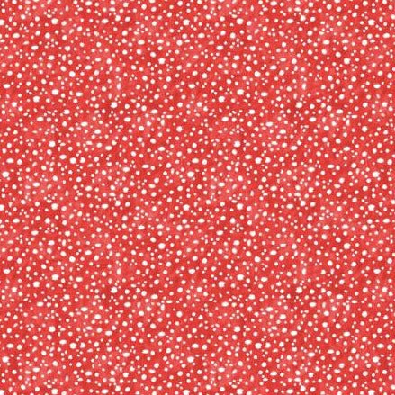 Wilmington Prints Gnome and Garden Red Mushroom Dots Fabric ONLINE ONLY