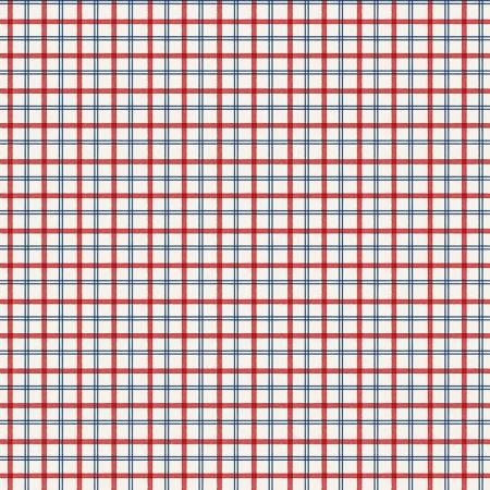 Wilmington Prints At the Helm Red Plaid Fabric ONLINE ONLY