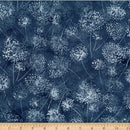Hoffman Fabrics Autumn Mist Dandelion Charcoal Batik Fabric