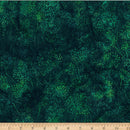 Hoffman Fabrics Autumn Mist Dandelion Deep Emerald Batik Fabric