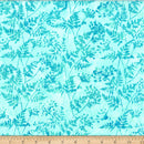 Hoffman Fabrics Pastel Party Sweet Cicely Turquoise Batik Fabric