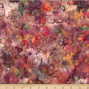 Hoffman Fabrics Fall Spice Bold Floral Autumn Batik Fabric