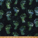Hoffman Fabrics Big Foot Footprint Forest Batik Fabric