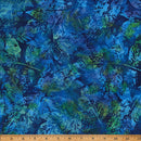 Hoffman Fabrics Xray Leaves Mother Earth Ocean Batik Fabric