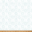 Hoffman Fabrics Scallop With Flowers Frost Batik Fabric