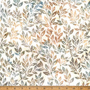 Hoffman Fabrics Vined Leaves Clear Skies Seaside Batik Fabric