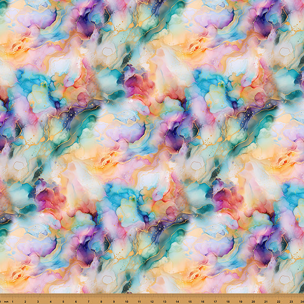 Hoffman Fabrics Flourish Marble Multi Fabric