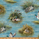 Hoffman Fabrics Lakeside Echo Ducks Lake Fabric