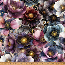 Hoffman Fabrics Midnight Flora Deep Amethyst Fabric