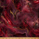 Hoffman Fabrics Midnight Flora Garnet Fabric