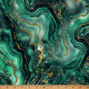 Hoffman Fabrics Midnight Flora Jade Fabric