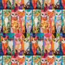 Hoffman Fabrics Crafty Cats Radiant Fabric