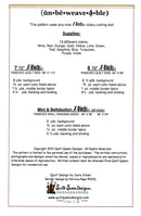 Unbeweavable Quilt Pattern