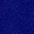 Timeless Treasure Swirl Navy Wide Back Fabric