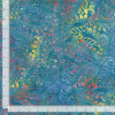 Timeless Treasures Xtonga Batik Pearled Leaves Cabo Wide Back Fabric