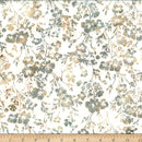 Hoffman Fabrics Delicate Flowers Neutral Batik Fabric