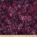 Hoffman Fabrics Foliages Burgundy Batik Fabric